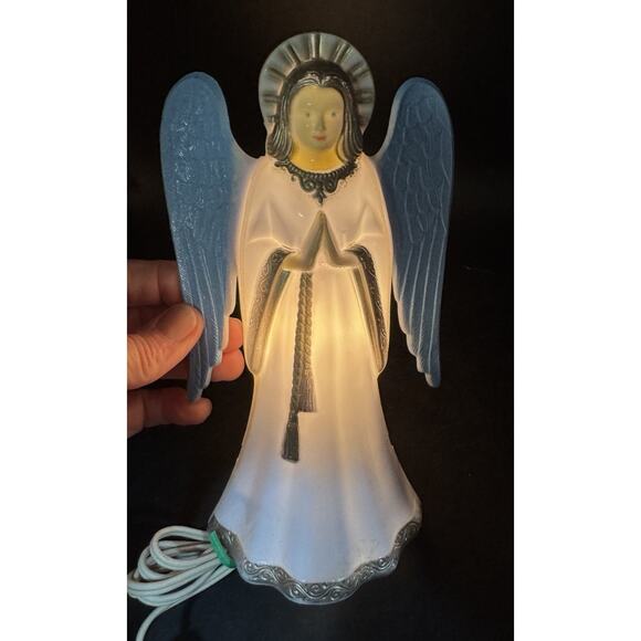 Lovely Vintage Christmas Illuminated ANGEL By Imperial Works!Tree Topper -TO27 - Picture 1 of 10